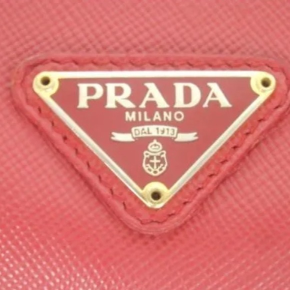 AUTH Prada Saffiano Long Wallet Red - Picture 7 of 8